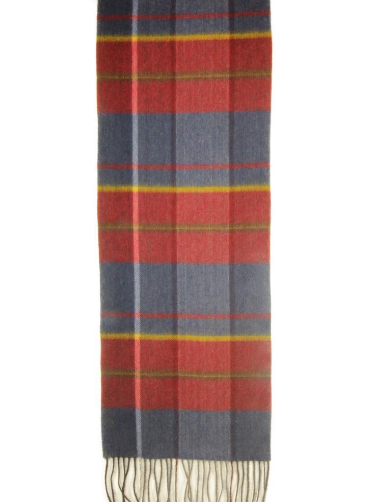 Cashmere Schal Rot-blau Karomuster
